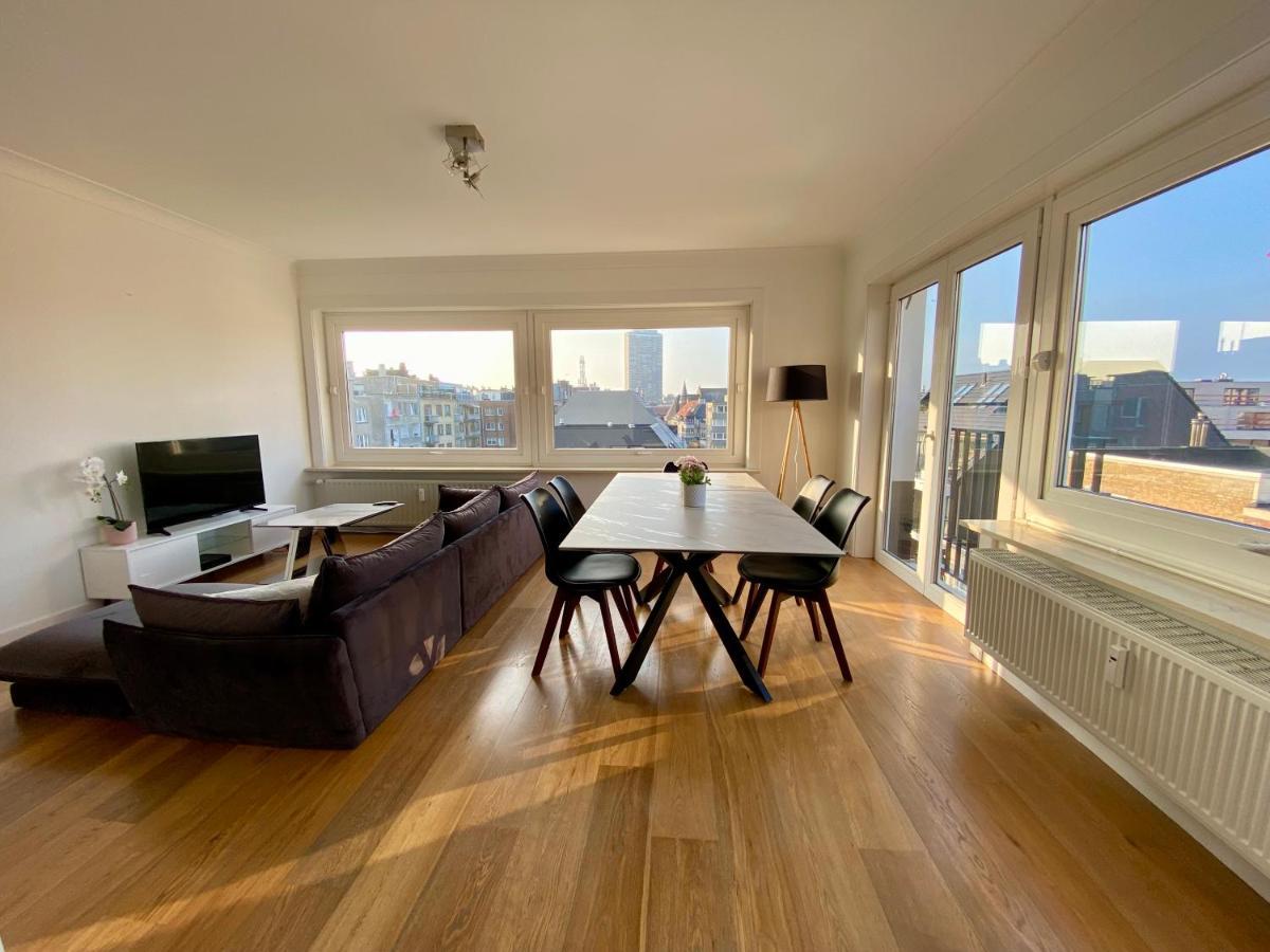 Luxury 3 Bedroom Apartment On The Top Floor With Panoramic View Остенде Екстериор снимка