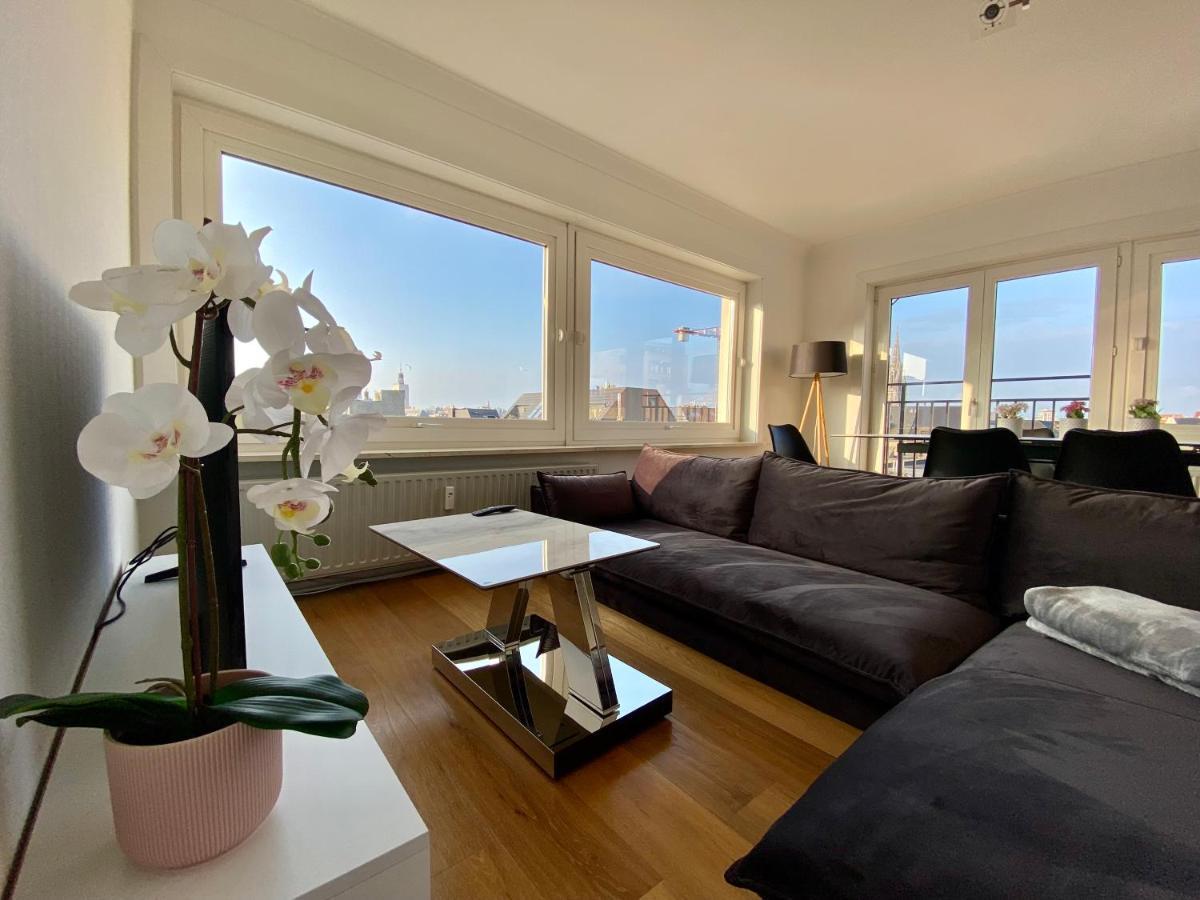 Luxury 3 Bedroom Apartment On The Top Floor With Panoramic View Остенде Екстериор снимка