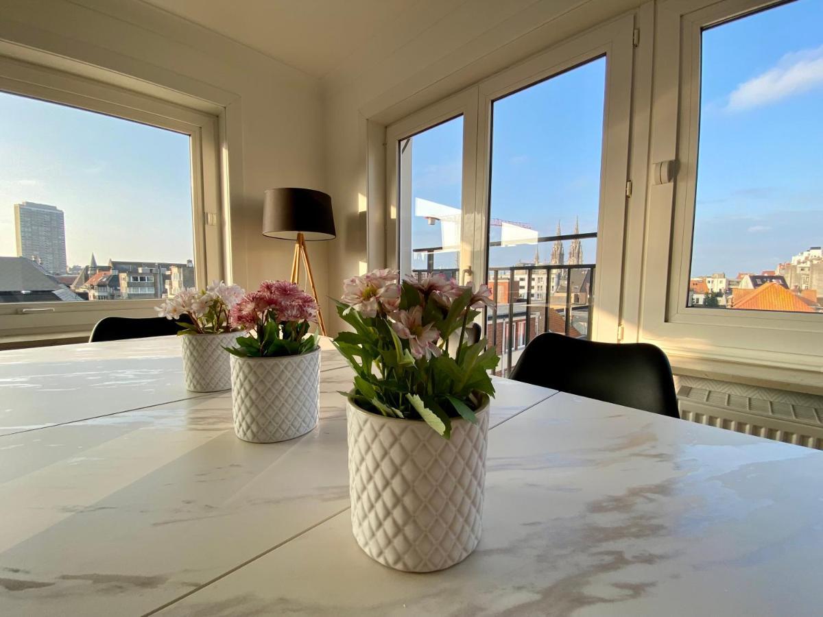 Luxury 3 Bedroom Apartment On The Top Floor With Panoramic View Остенде Екстериор снимка