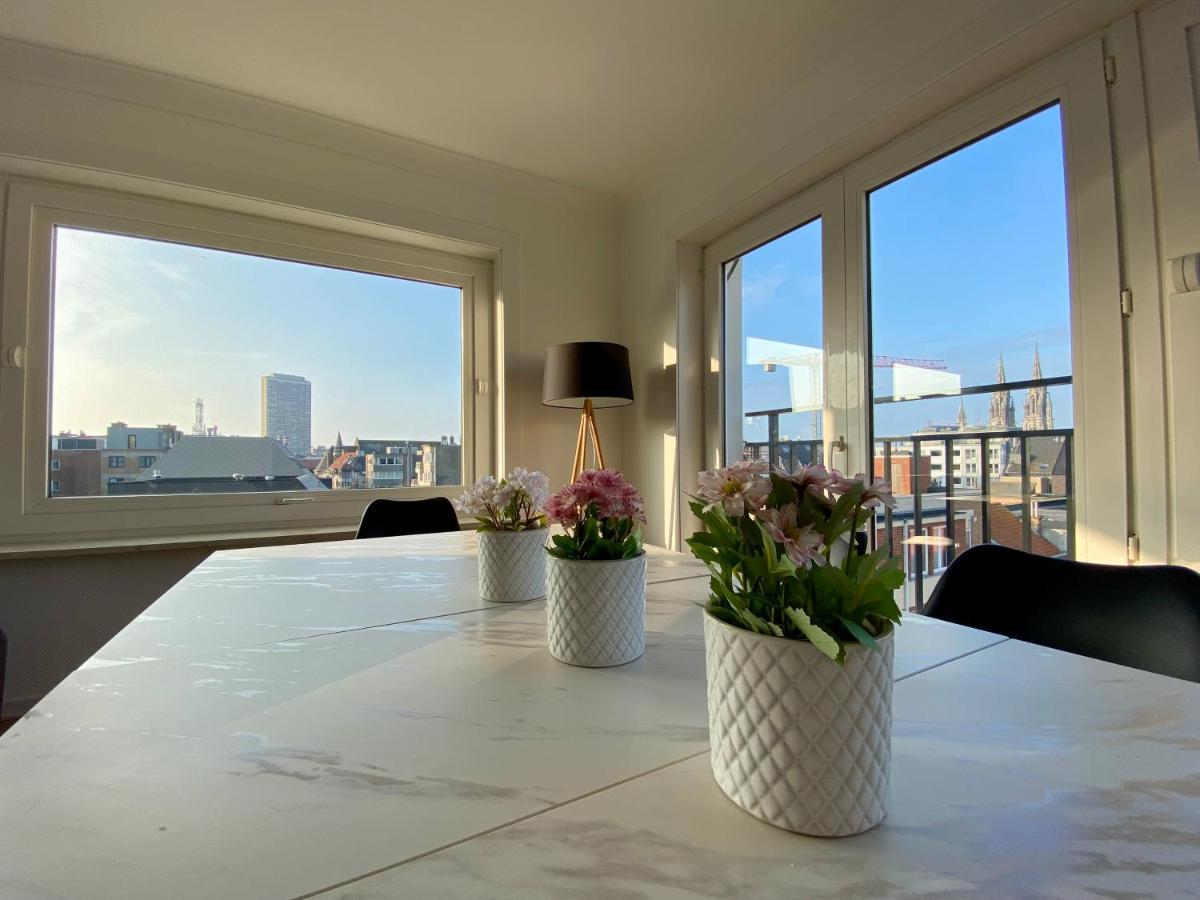 Luxury 3 Bedroom Apartment On The Top Floor With Panoramic View Остенде Екстериор снимка